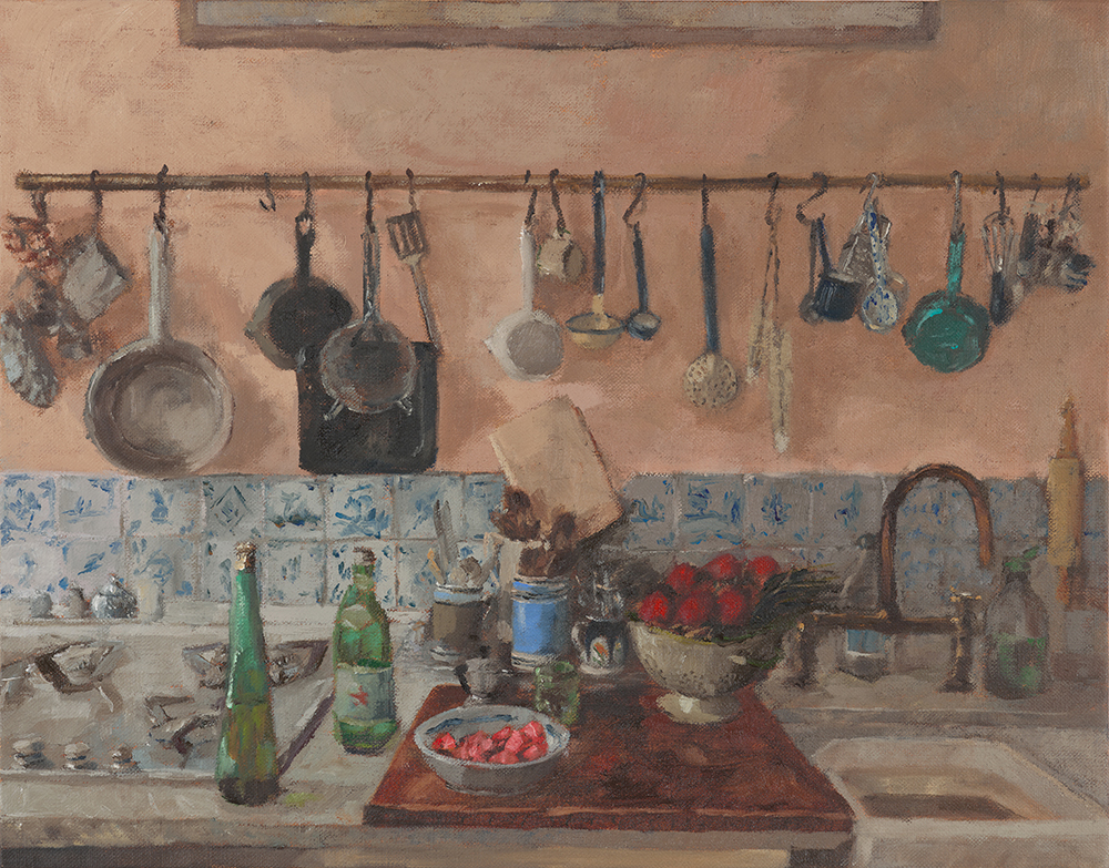 Eleanor Crow, Strawberries in a Highbury Kitchen