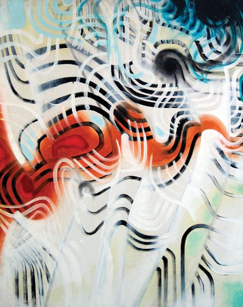 Confluence V by Bryan Wynter 1966, image (c) Belgrave St Ives 