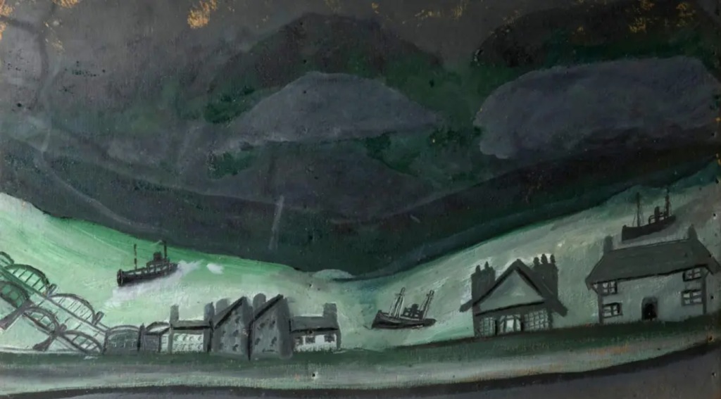 an unearthed alfred wallis painting