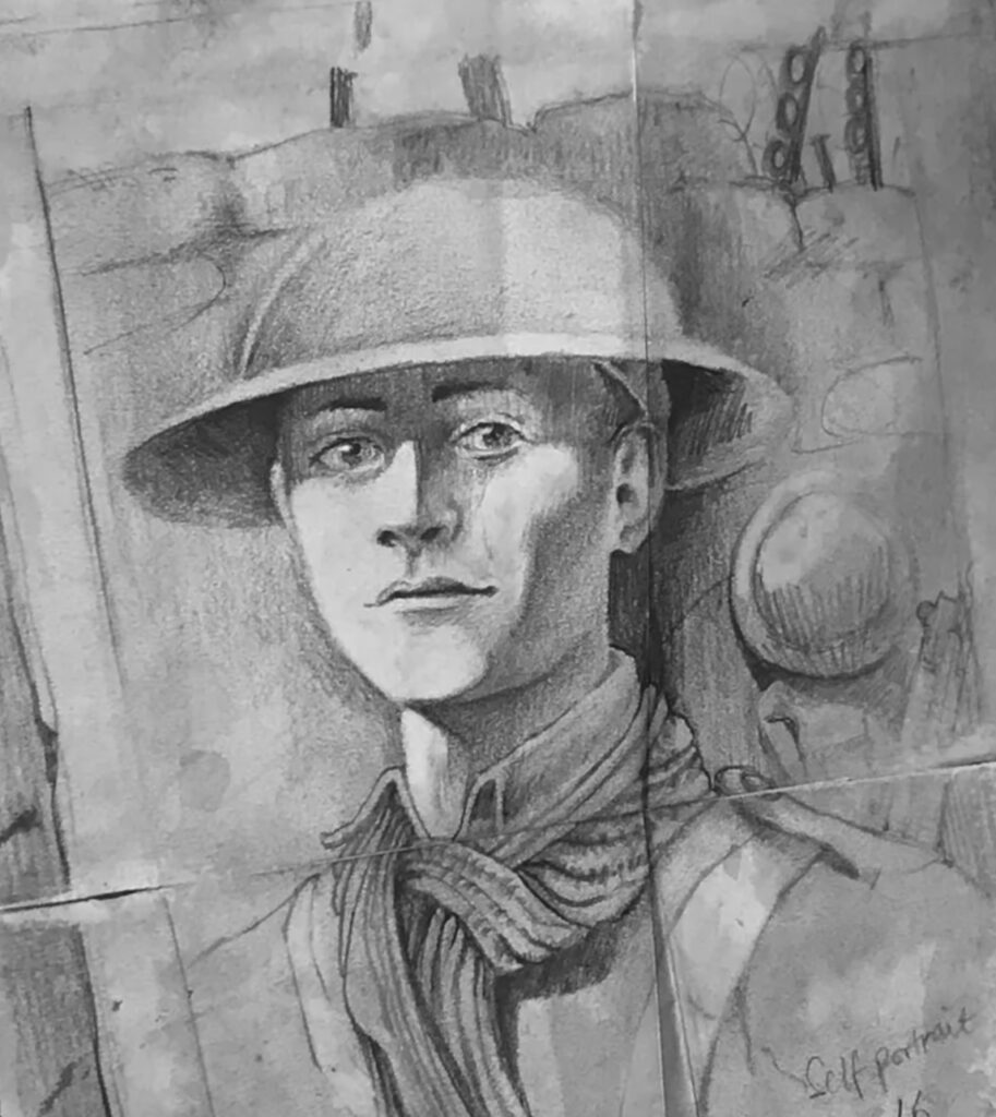 Portrait of an army personnel by Steven Buckler