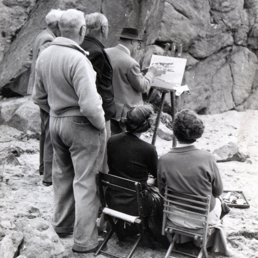 leonard fuller teaching painting at st ives school of painting