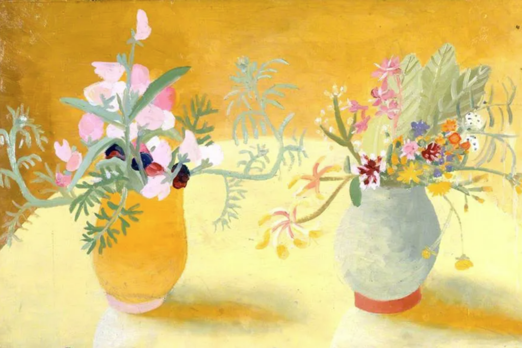 Honeysuckle and Sweetpeas. Winifred Nicholson