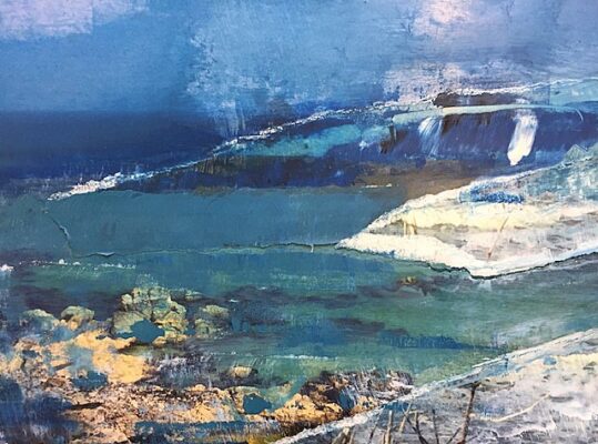 Painting by Marion Taylor for Blurring Boundaries at The St Ives School of Painting