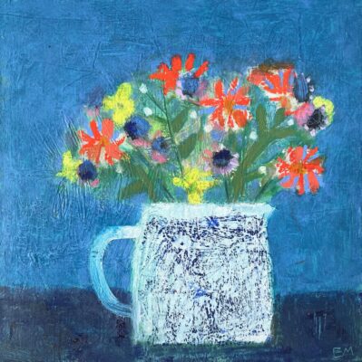 Flower painting by Emma McClure for Summer workshops, St Ives School of Painting
