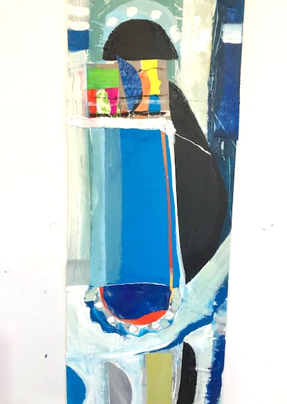 student work from Abstract Colour In St Ives Course with Liz Luckwell