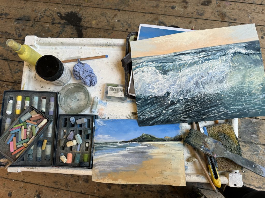 Pastel Paintings from Nina Squire's Pastel Painting Workshop at St Ives School of Painting