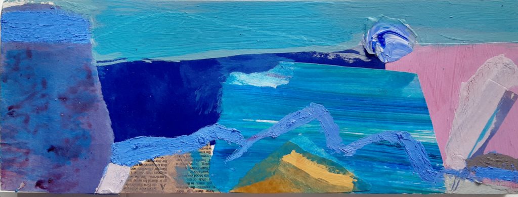 Liz Hough, Trevalgan 2 15x40cm 2021