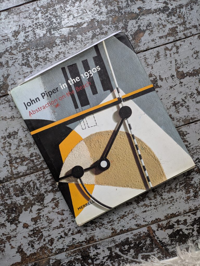 photo by Liz Hough of John Piper's book 'Abstraction on the Beach' for workshop
