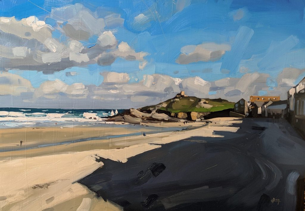 porthmeor beach artwork by artist hester berry