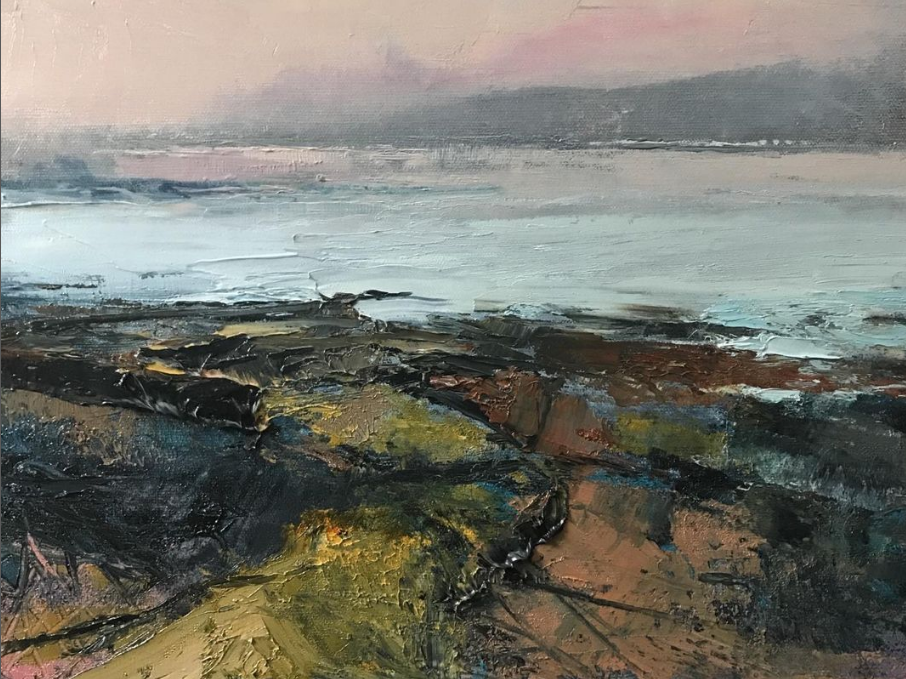 painting by Jill Eisele of a seascape