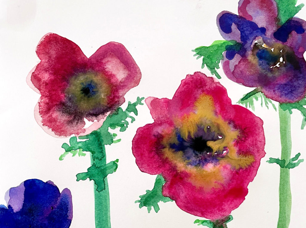 Alice Ellis-Bray, Painting Flowers