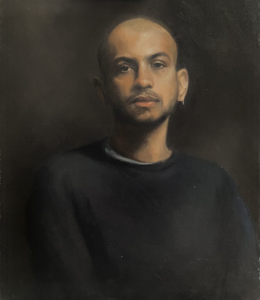 oil painting portrait of a man by Emily Roberts