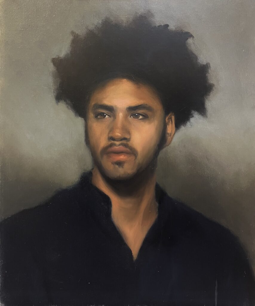 oil painting portrait of a man by Emily Roberts