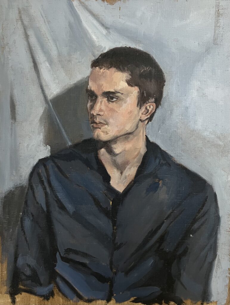 oil painting portrait of a man by Emily Roberts