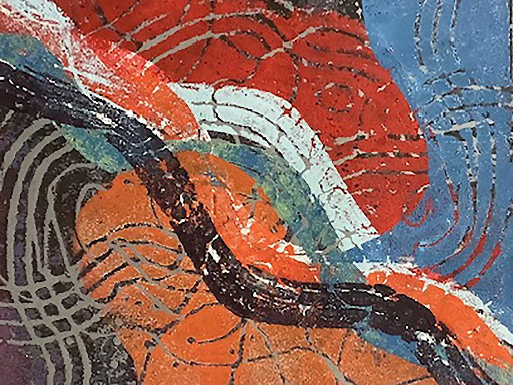 Polyboard Print by Hilary Jean Gibson - earthy tones