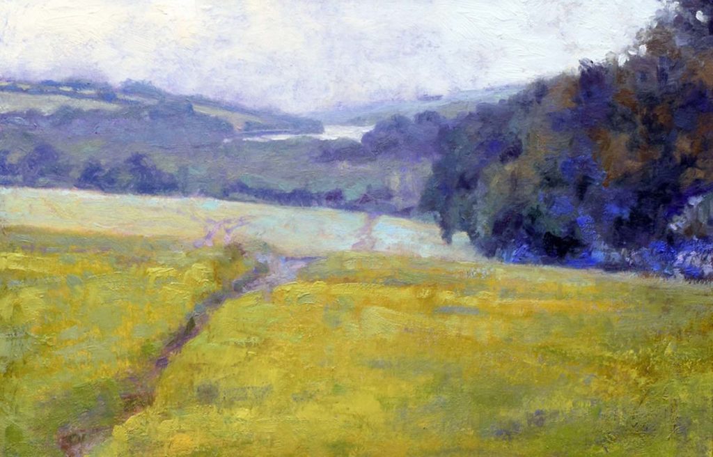 expressive landscape course with oil paint in St Ives Cornwall with artist Andrew Barrowman