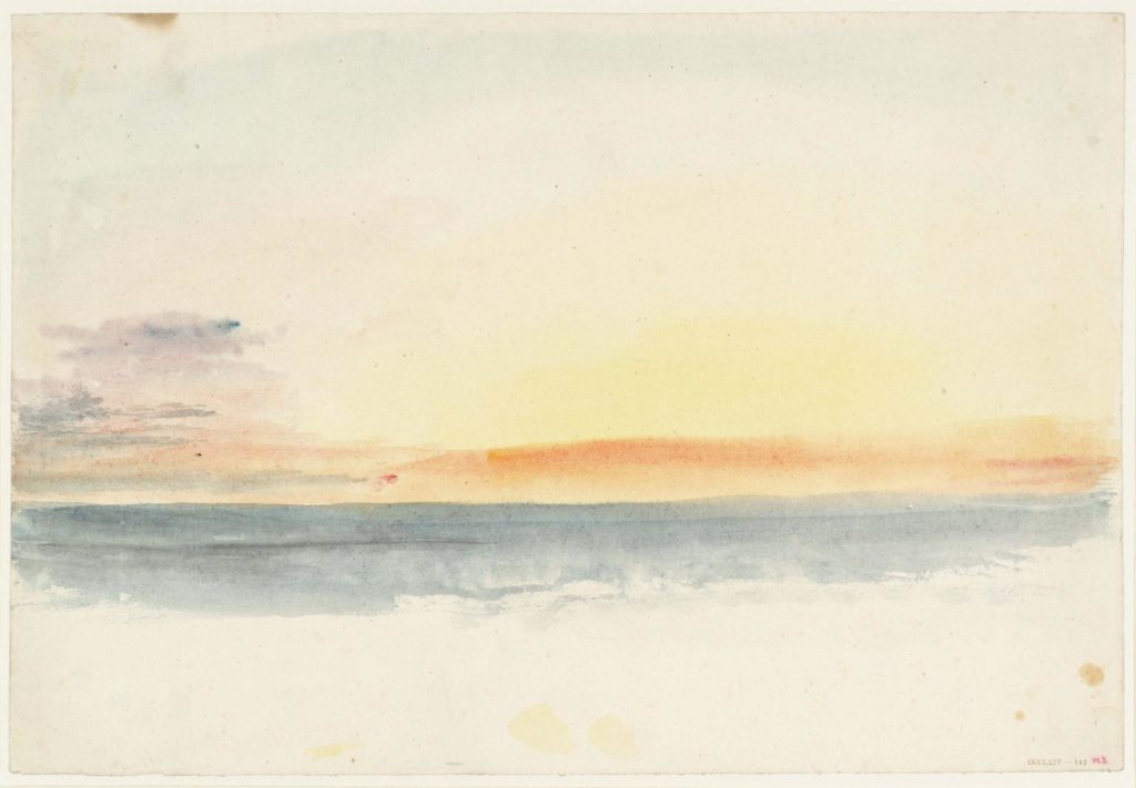 Sea and Sky Painting in watercolour by the artist J.M WTurner
